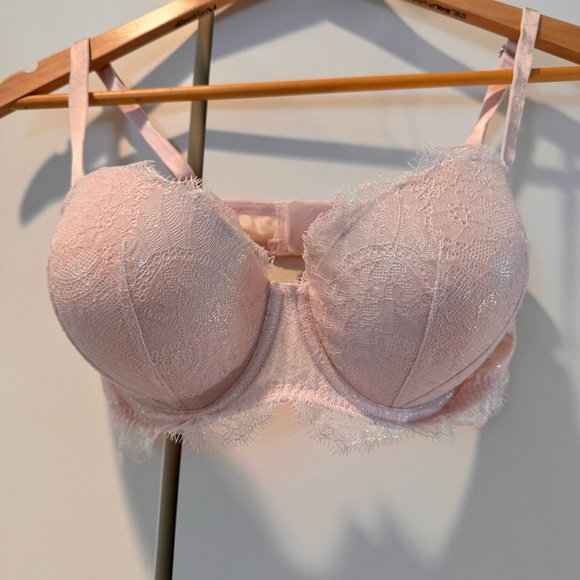 Victoria Secret bra 34DD pink lace underwire bra - Picture 11 of 11